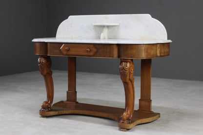 Antique Marble Top Washstand - Kernow Furniture