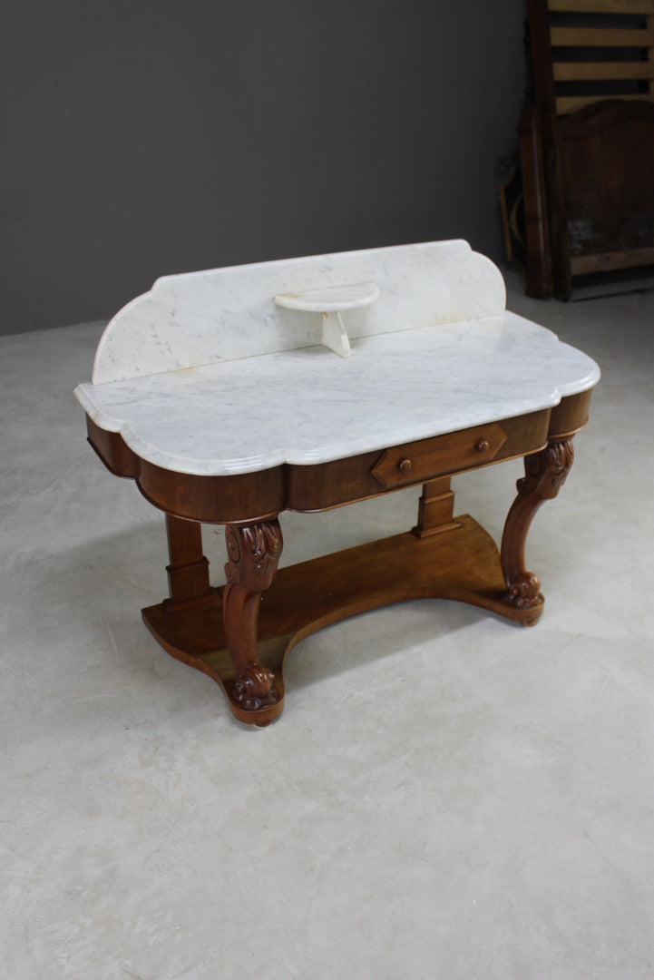 Antique Marble Top Washstand - Kernow Furniture