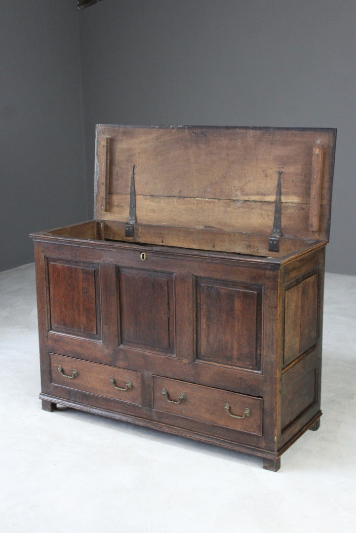 Antique Georgian Oak Mule Chest - Kernow Furniture