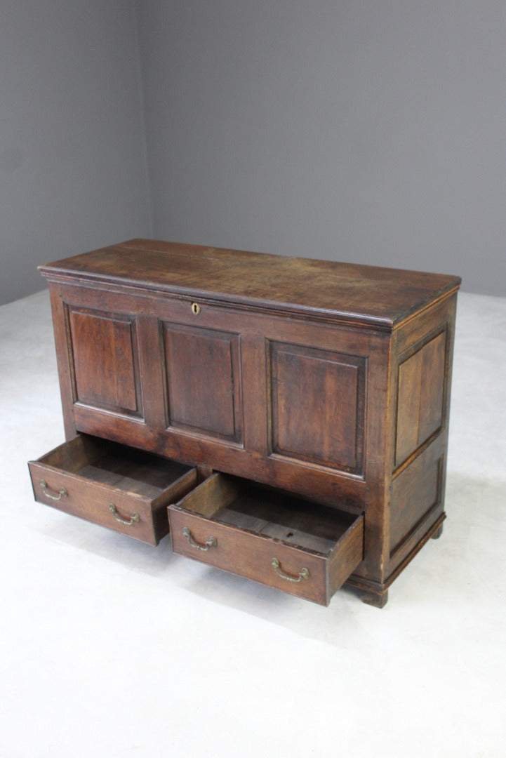 Antique Georgian Oak Mule Chest - Kernow Furniture