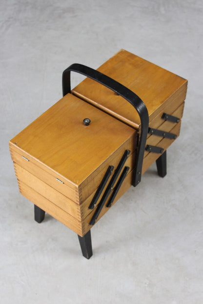 Vintage Cantilever Sewing Box - Kernow Furniture