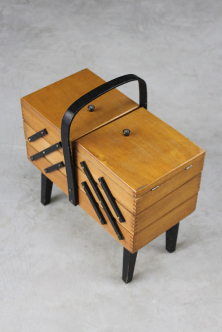 Vintage Cantilever Sewing Box - Kernow Furniture