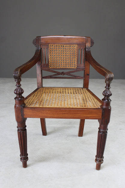 Anglo Indian Padouk Armchair - Kernow Furniture