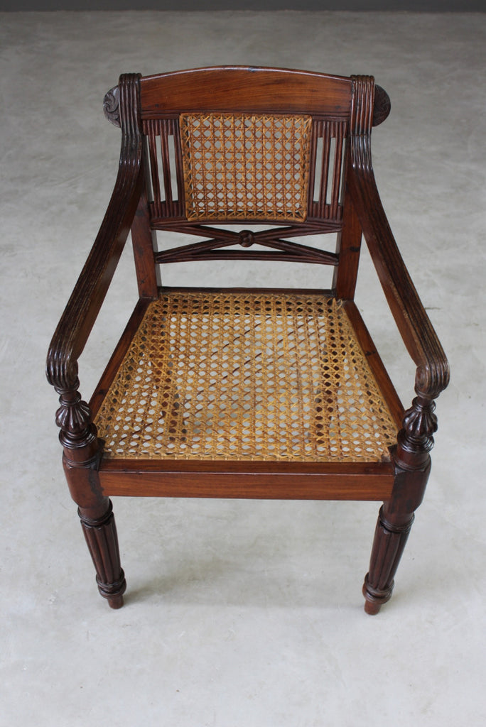 Anglo Indian Padouk Armchair - Kernow Furniture