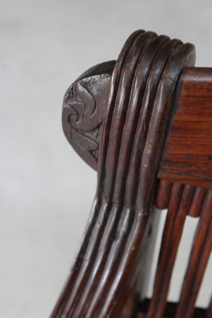 Anglo Indian Padouk Armchair - Kernow Furniture