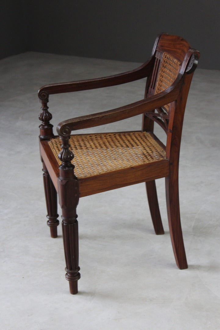 Anglo Indian Padouk Armchair - Kernow Furniture