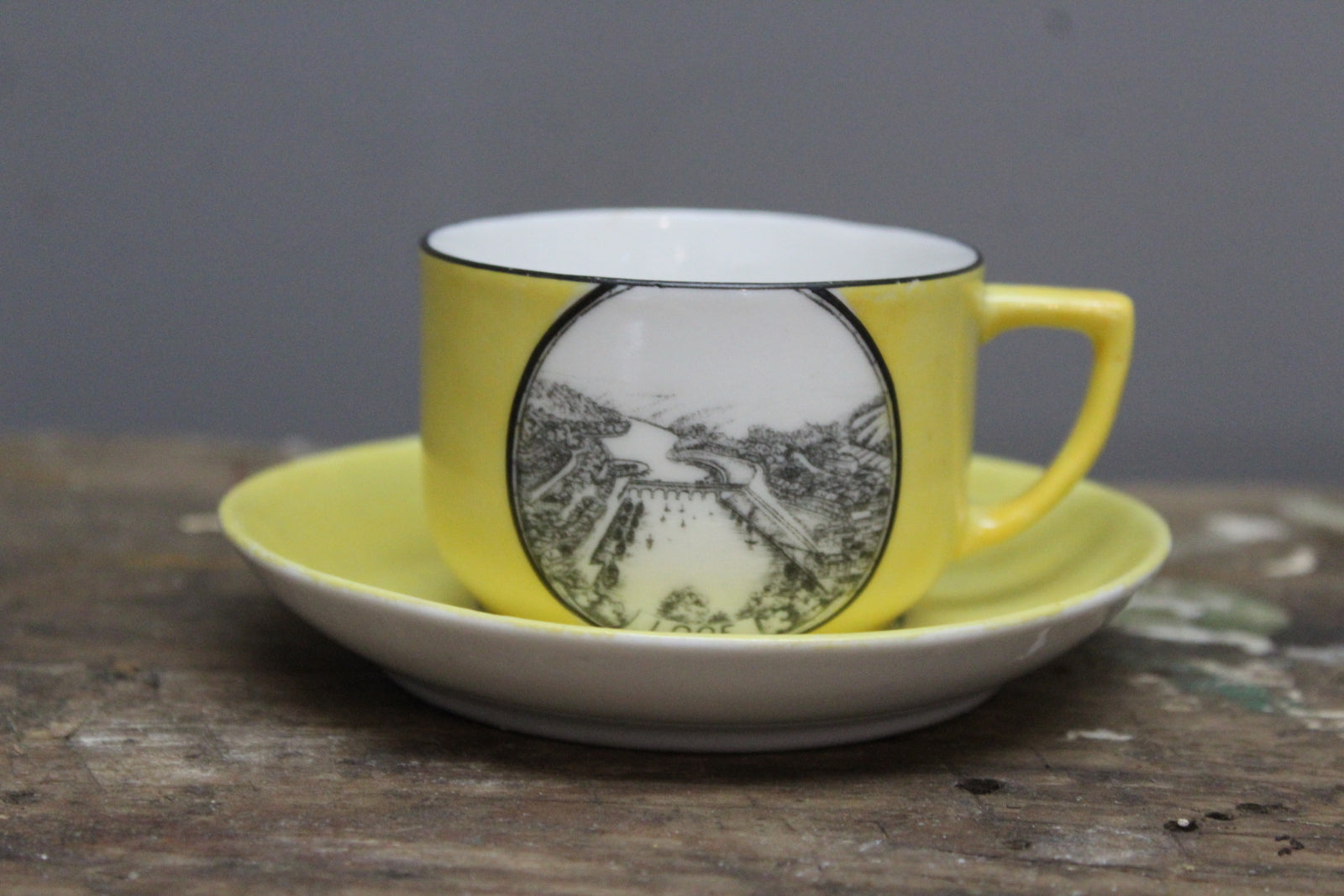 Vintage Looe Cup & Saucer - Kernow Furniture