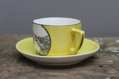 Vintage Looe Cup & Saucer - Kernow Furniture