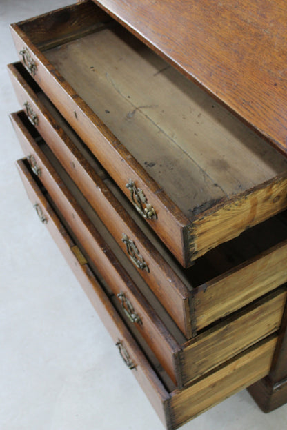 Antique Oak Bureau - Kernow Furniture