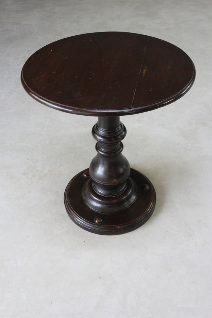 Mahogany Round Ships Table - Kernow Furniture