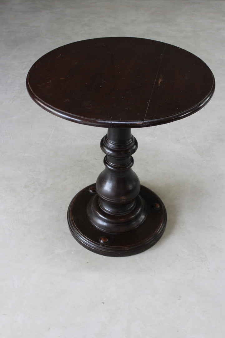 Mahogany Round Ships Table - Kernow Furniture