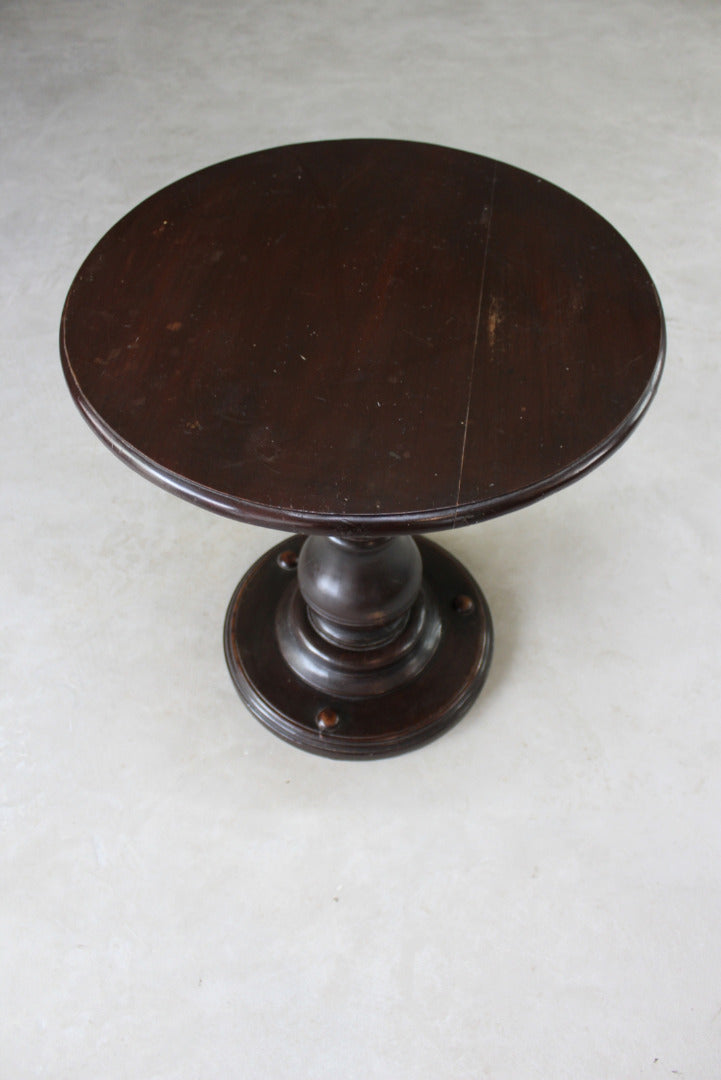 Mahogany Round Ships Table - Kernow Furniture