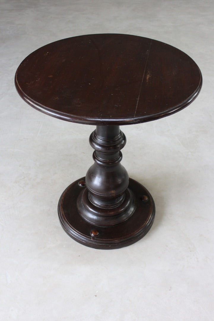 Mahogany Round Ships Table - Kernow Furniture