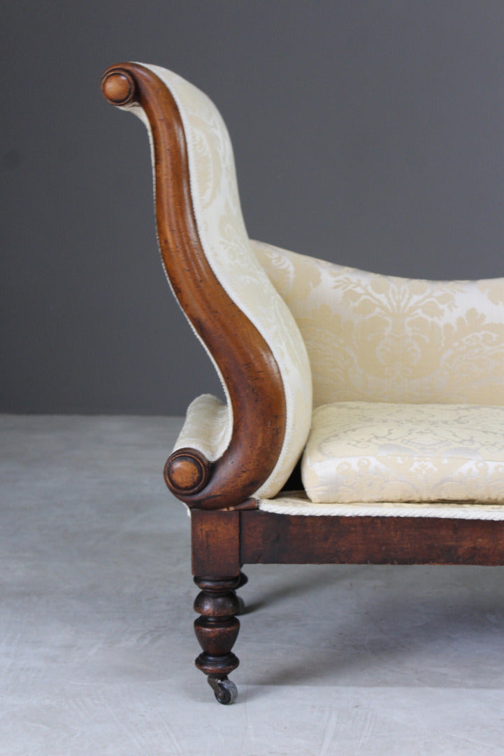 Antique Upholstered Chaise Longue - Kernow Furniture