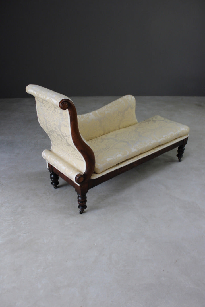 Antique Upholstered Chaise Longue - Kernow Furniture