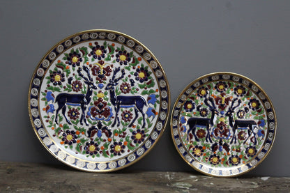 Pair Faros Keramik Decorative Plates - Kernow Furniture