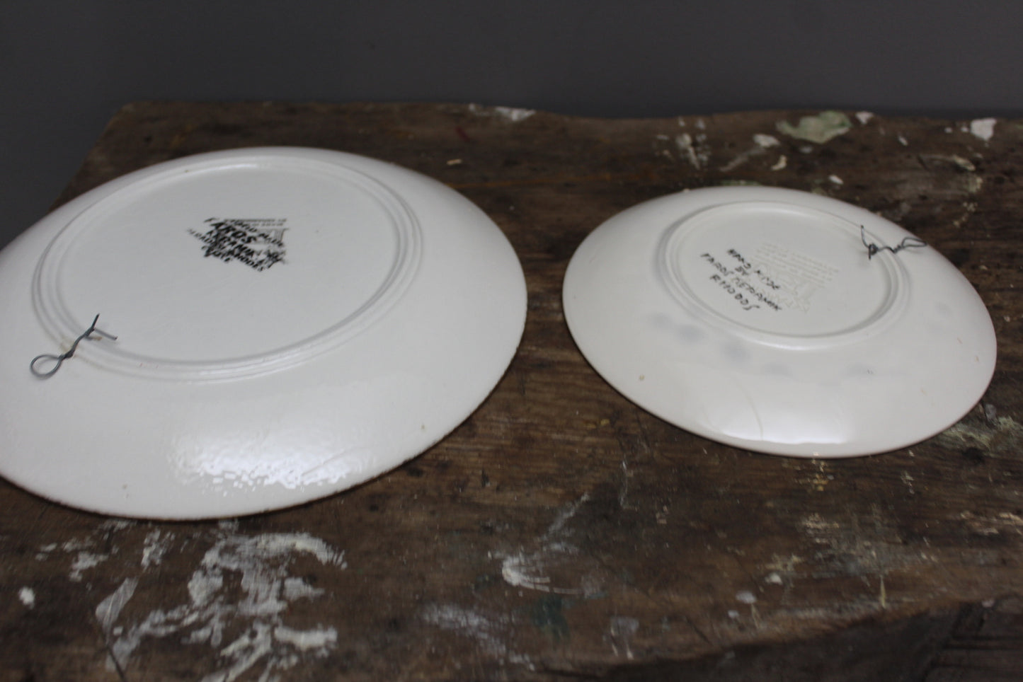 Pair Faros Keramik Decorative Plates - Kernow Furniture