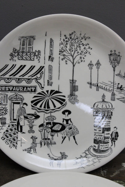 Pair Alfred Meakin Parisienne Dinner Plates - Kernow Furniture