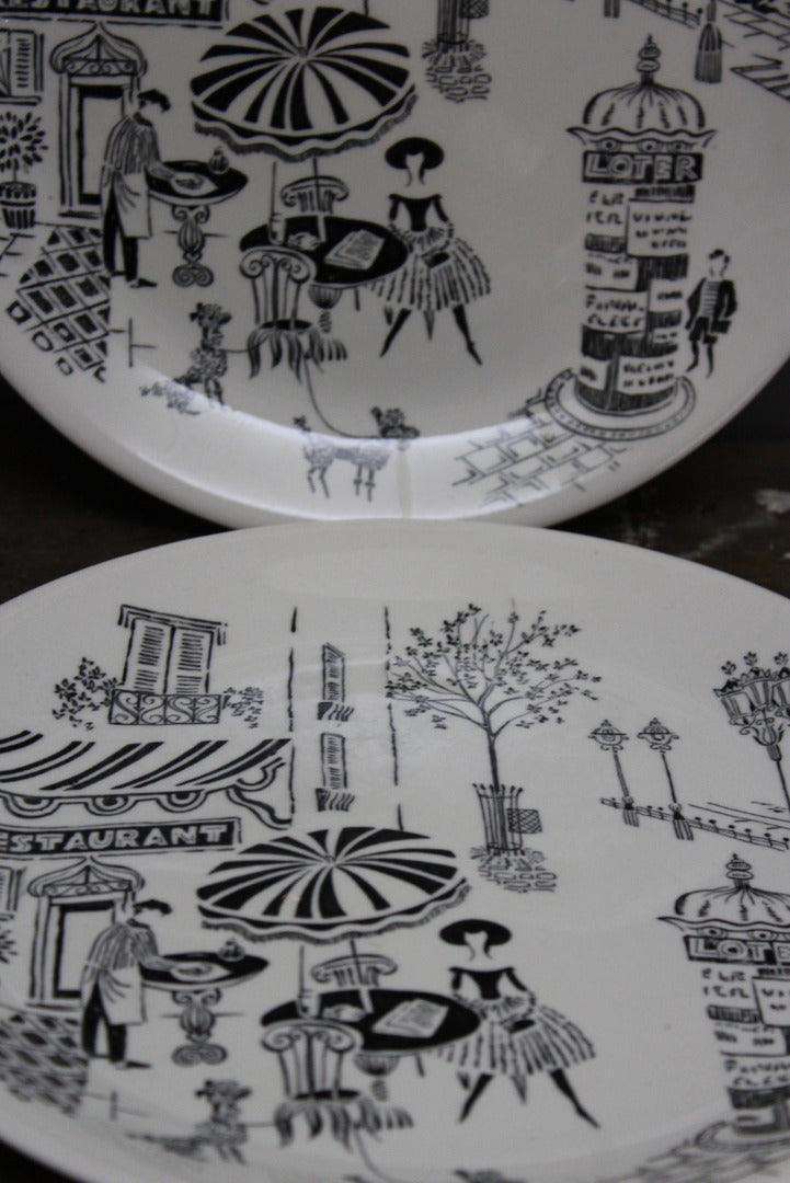 Pair Alfred Meakin Parisienne Dinner Plates - Kernow Furniture