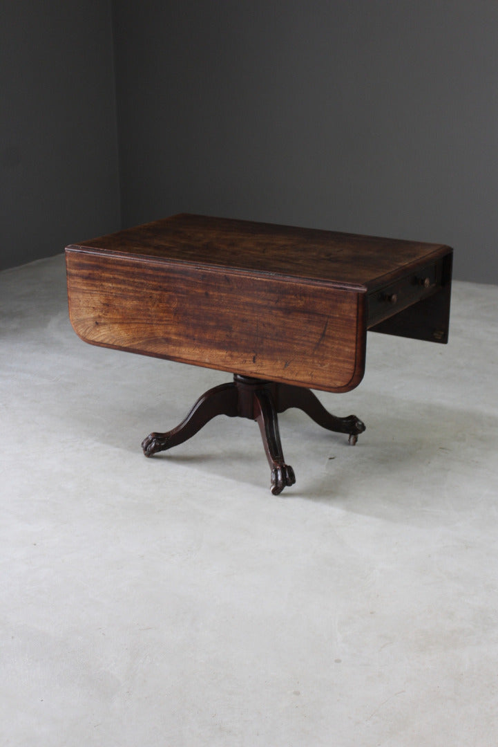 Antique Mahogany Drop Leaf Table - Kernow Furniture