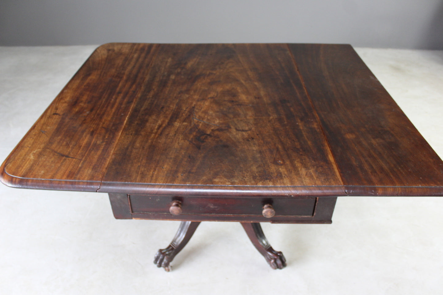 Antique Mahogany Drop Leaf Table - Kernow Furniture