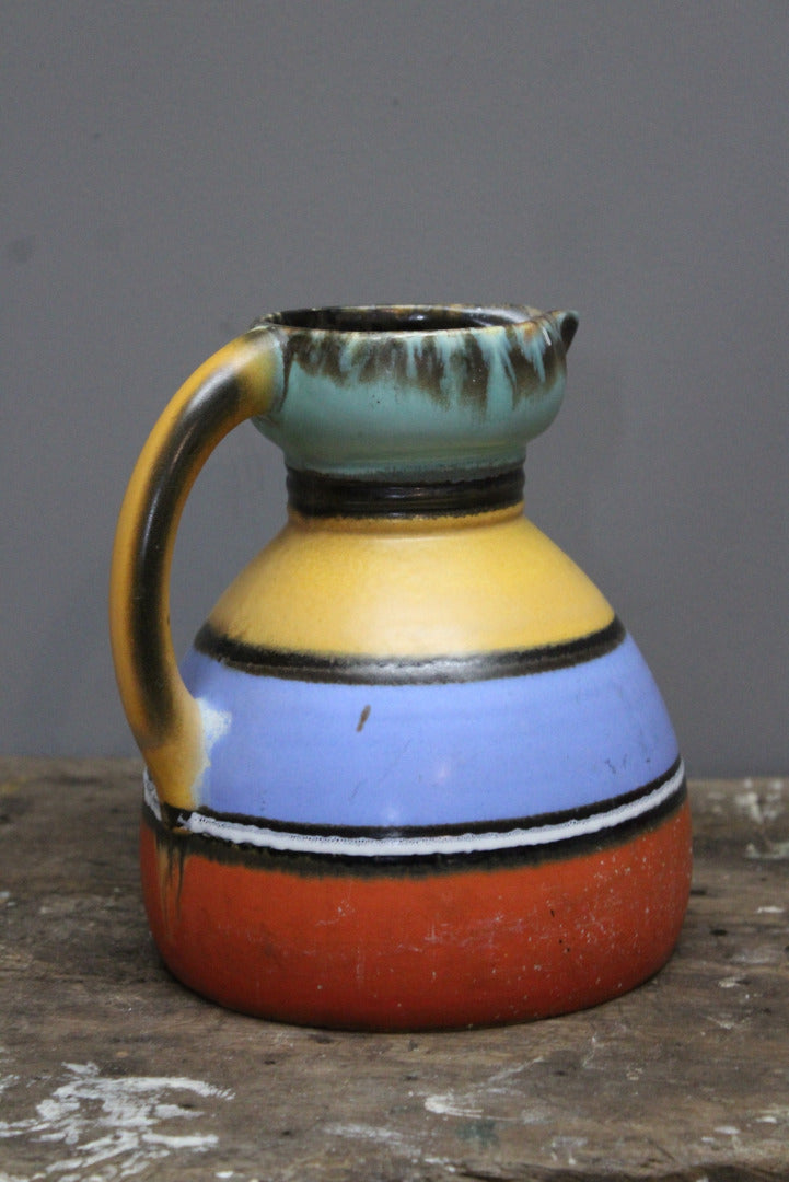 Stripe Pottery Jug - Kernow Furniture