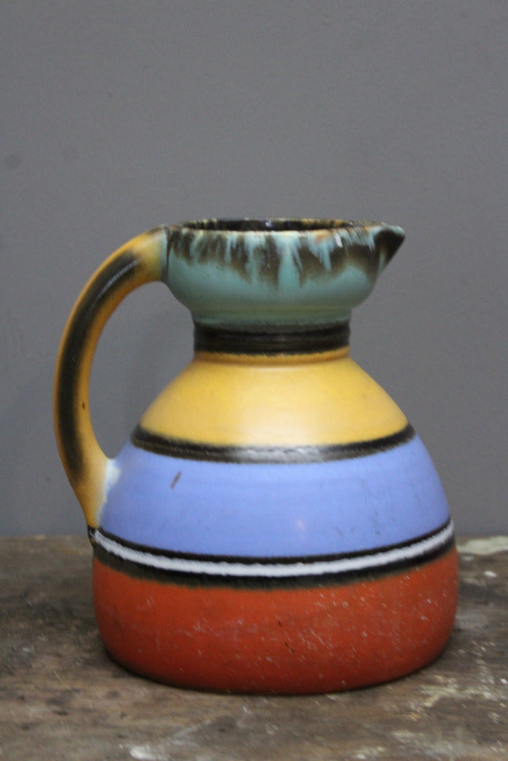 Stripe Pottery Jug - Kernow Furniture