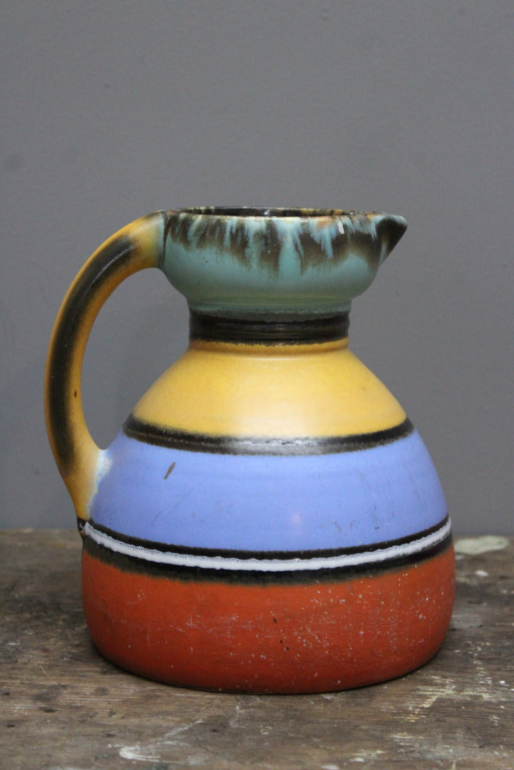 Stripe Pottery Jug - Kernow Furniture