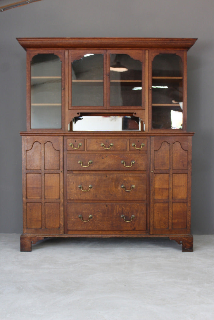 Georgian Style Oak Dresser - Kernow Furniture