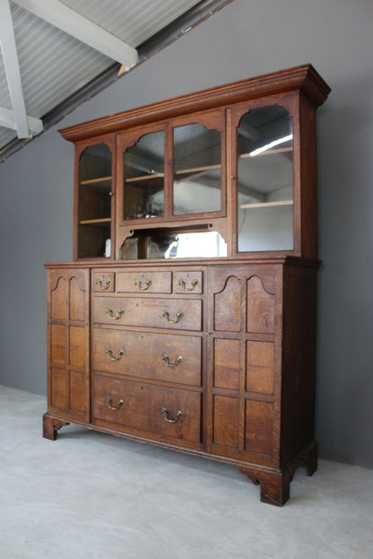 Georgian Style Oak Dresser - Kernow Furniture