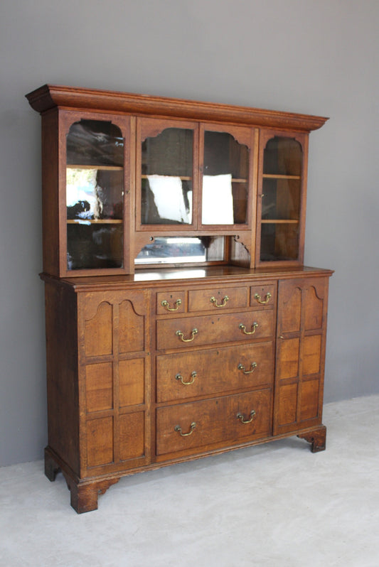 Georgian Style Oak Dresser - Kernow Furniture