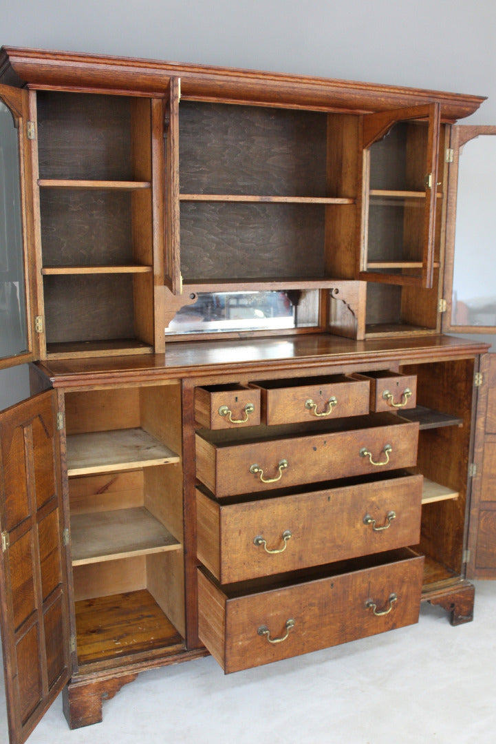Georgian Style Oak Dresser - Kernow Furniture