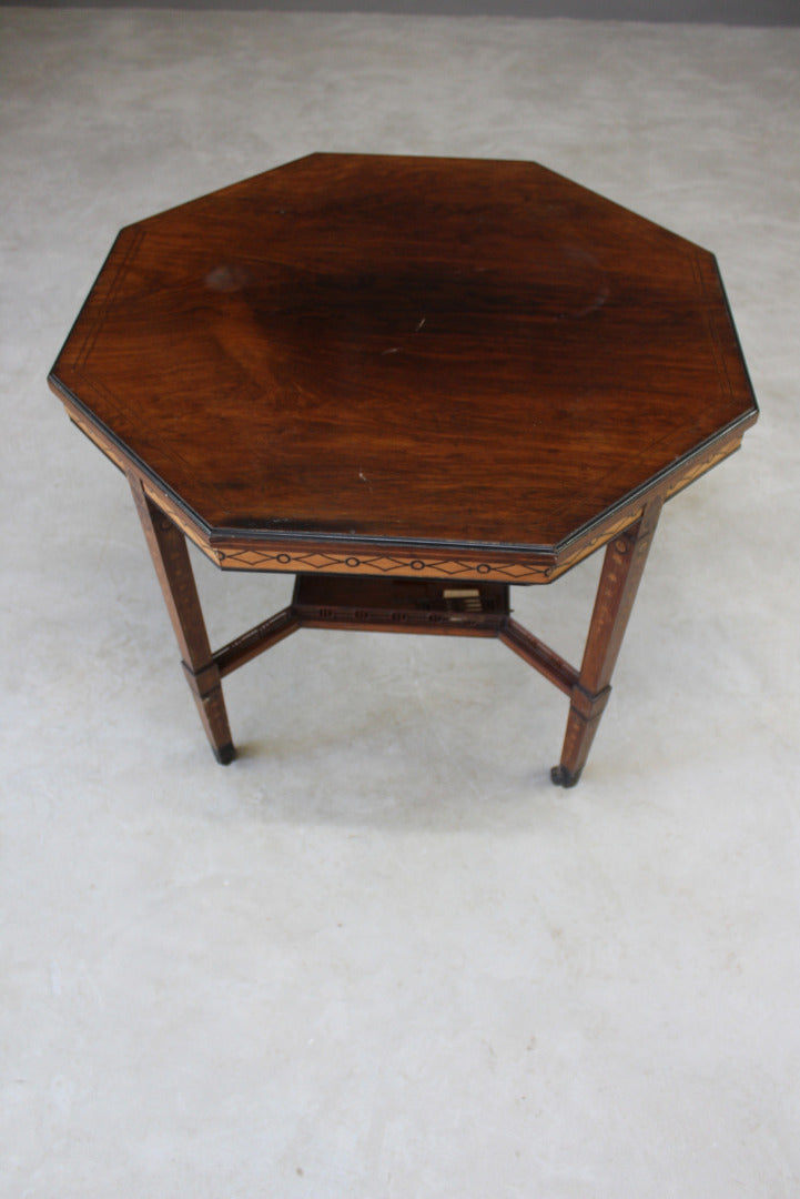 Victorian Aesthetic Movement Octagonal Centre Table - Kernow Furniture