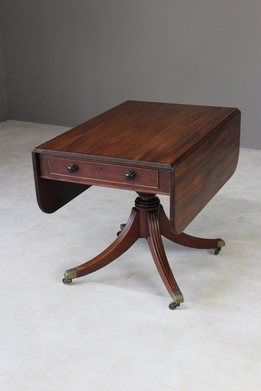 Mahogany Drop Leaf Dining Table - Kernow Furniture