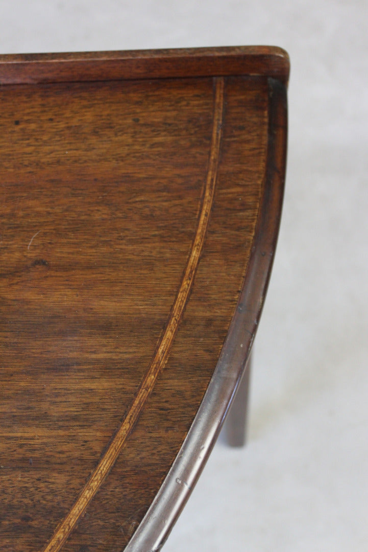 Antique Edwardian Mahogany Demi Lune Side Table - Kernow Furniture