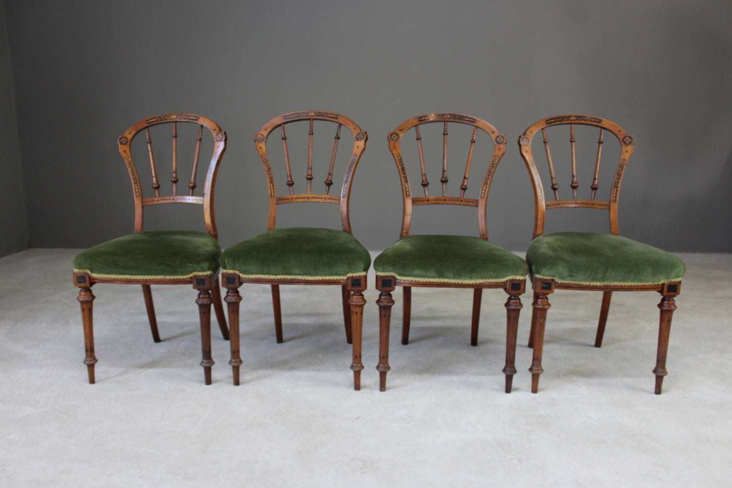 4 Victorian Dining Chairs - Kernow Furniture