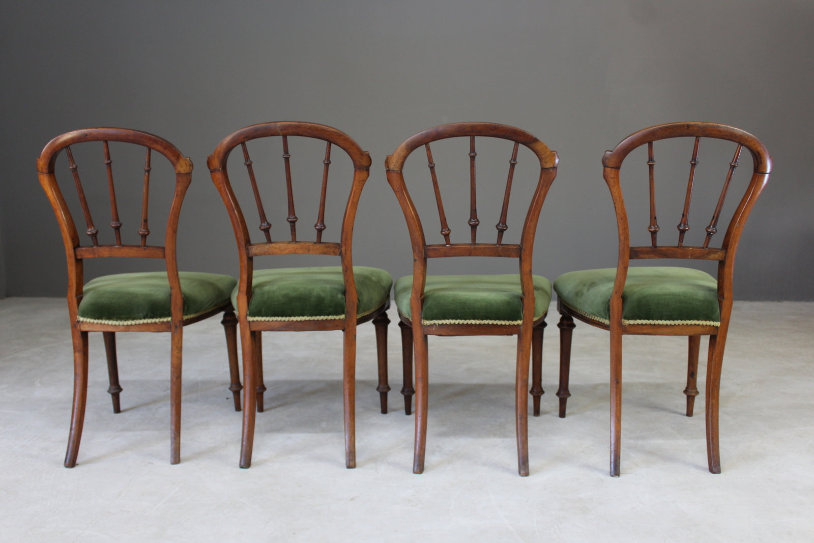 4 Victorian Dining Chairs - Kernow Furniture