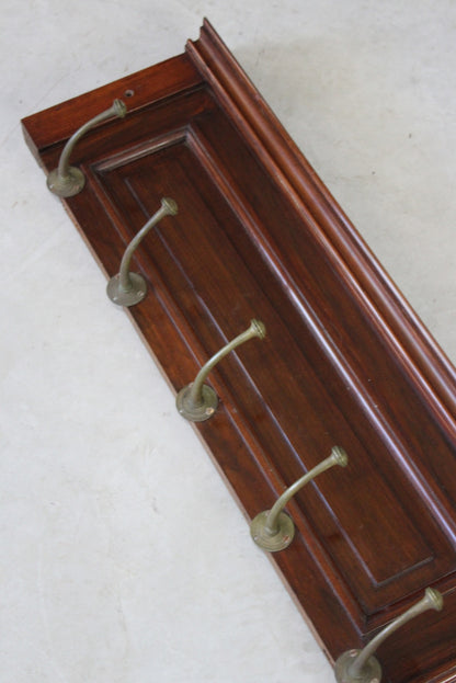 Antique Brass Coat Hooks - Kernow Furniture