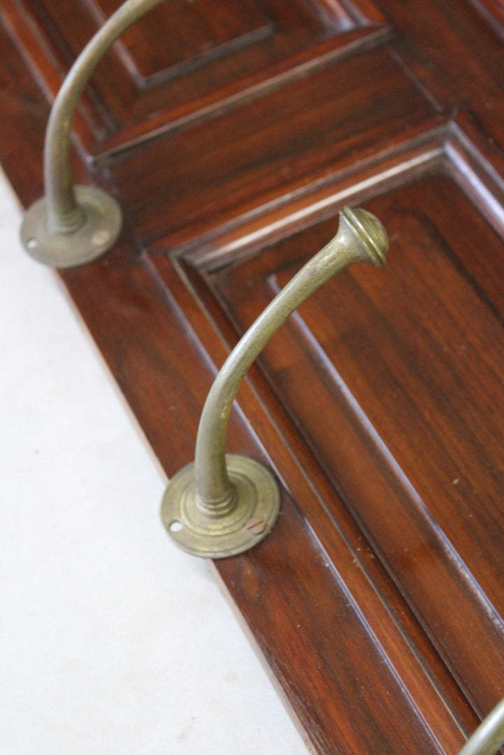 Antique Brass Coat Hooks - Kernow Furniture