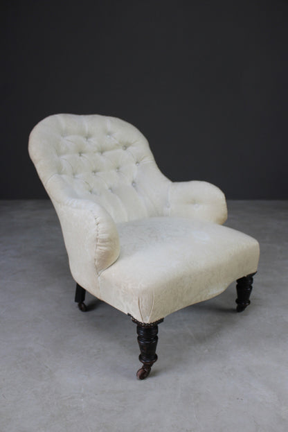 Victorian Button Back Armchair - Kernow Furniture