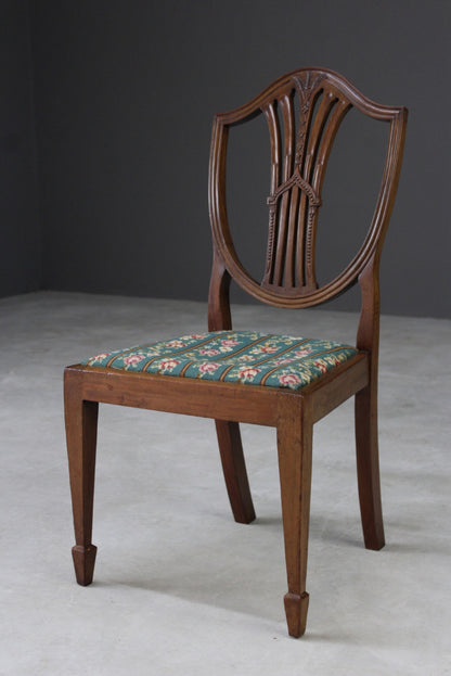 Single Mahogany Shield Back Chair - Kernow Furniture