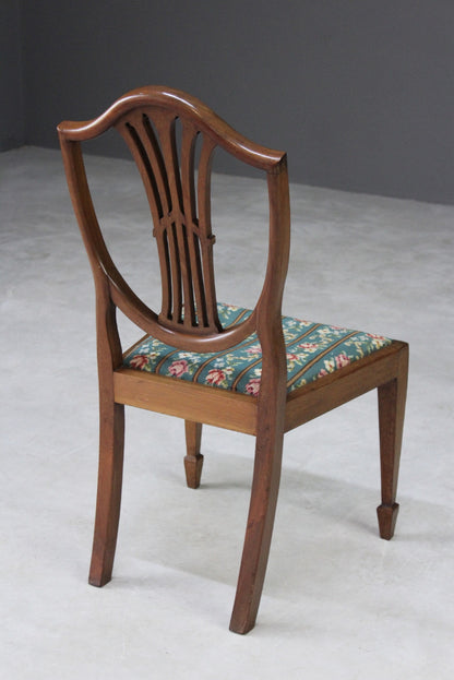 Single Mahogany Shield Back Chair - Kernow Furniture