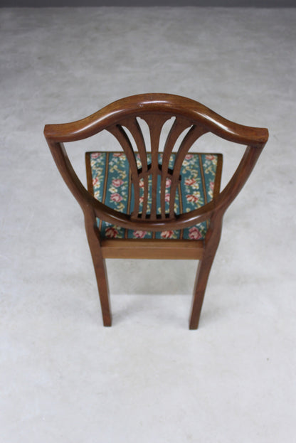 Single Mahogany Shield Back Chair - Kernow Furniture