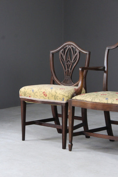 4 Hepplewhite Style Dining Chairs – Kernow Furniture