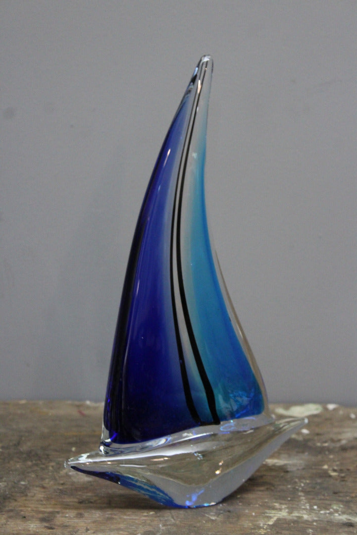 Murano Glass Sailing Boat - Kernow Furniture