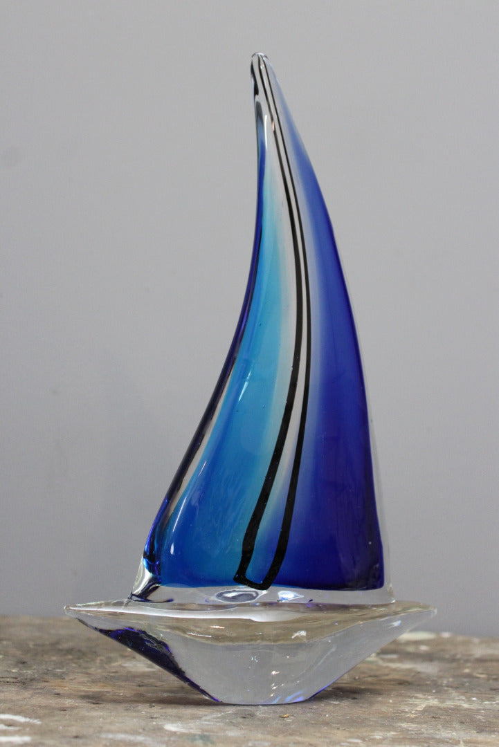 Murano Glass Sailing Boat - Kernow Furniture