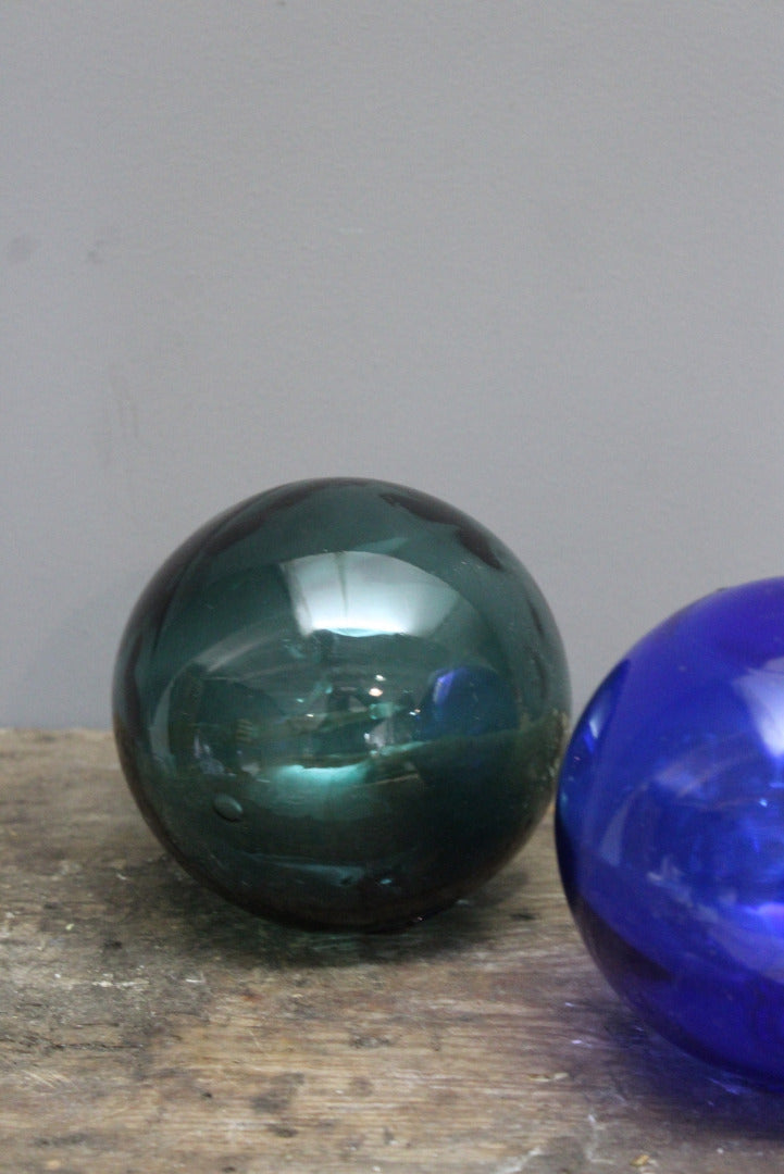 Pair Glass Fishing Floats - Kernow Furniture