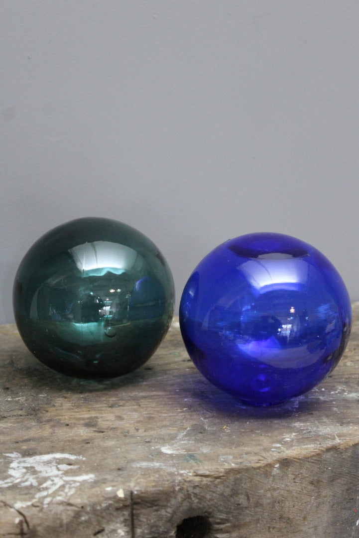 Pair Glass Fishing Floats - Kernow Furniture