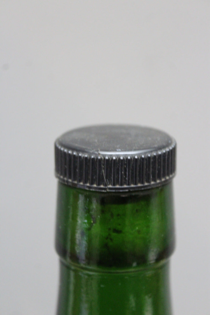 Vintage Green Glass Bottle - Kernow Furniture