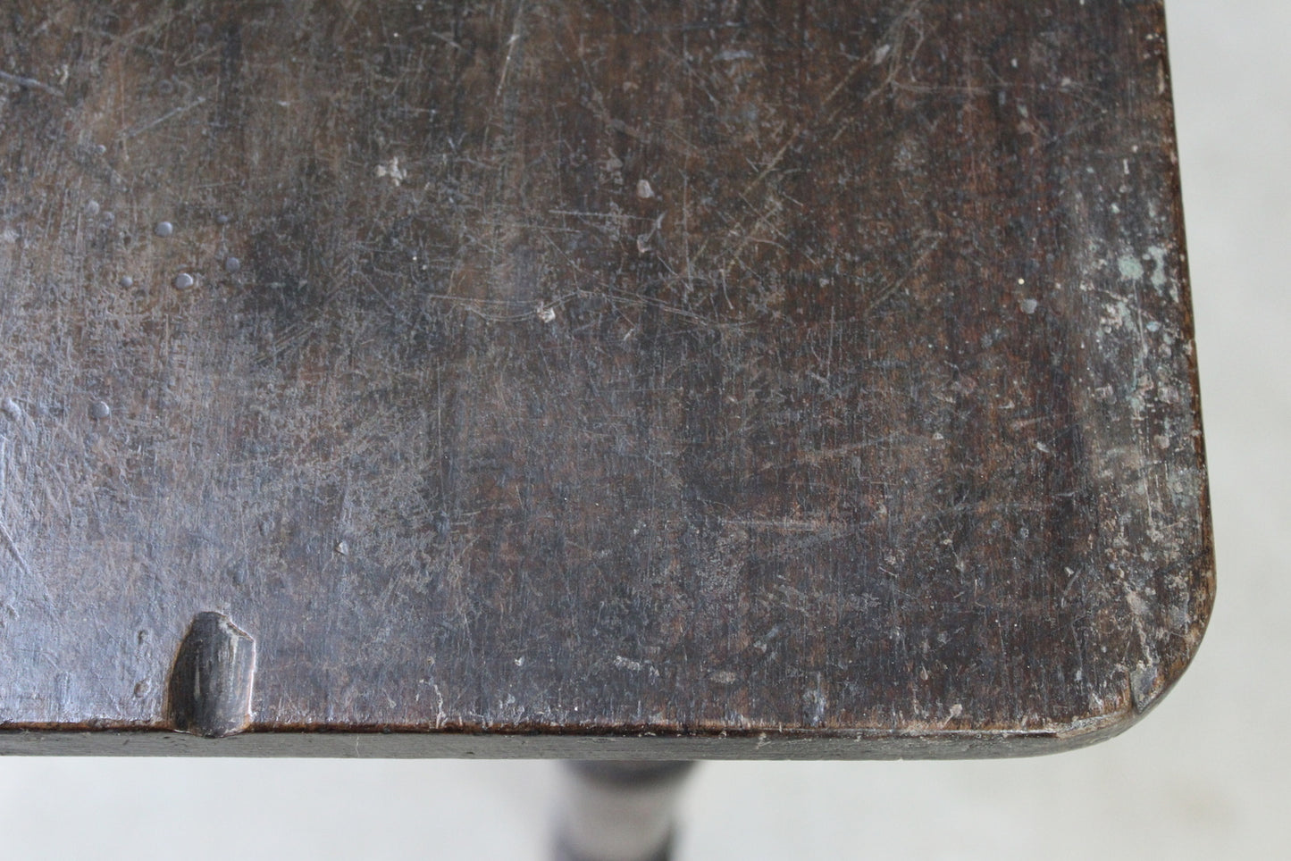 Rustic Stained Pine Side Table - Kernow Furniture